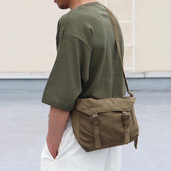 DEAD STOCK / Serbian Army Cotton Linen Canvas Shoulder Bag ...