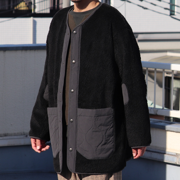 画像17: 【Lanificio Becagli(ベッカリー)】トスカーナボア キルティングミックス スナップ ライナーコート【MADE IN JAPAN】『日本製』【送料無料】/ Upscape Audience (17)