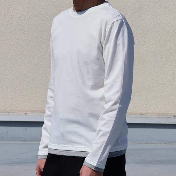 画像: 【RE PRICE / 価格改定】コーマ天竺 レイヤードC/N L/S Cutsew / Upscape Audience