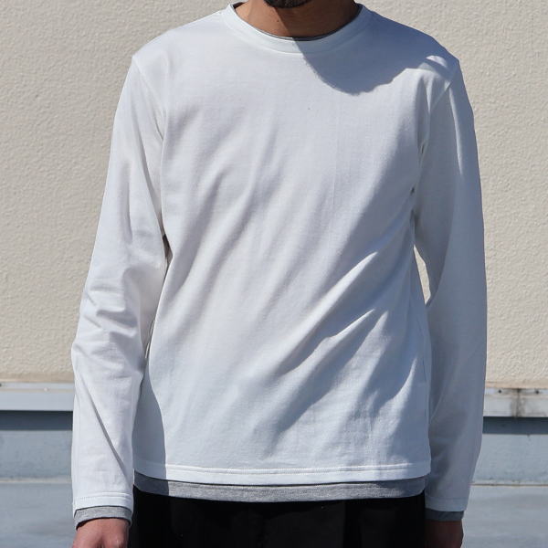 画像: コーマ天竺 レイヤードC/N L/S Cutsew / Upscape Audience