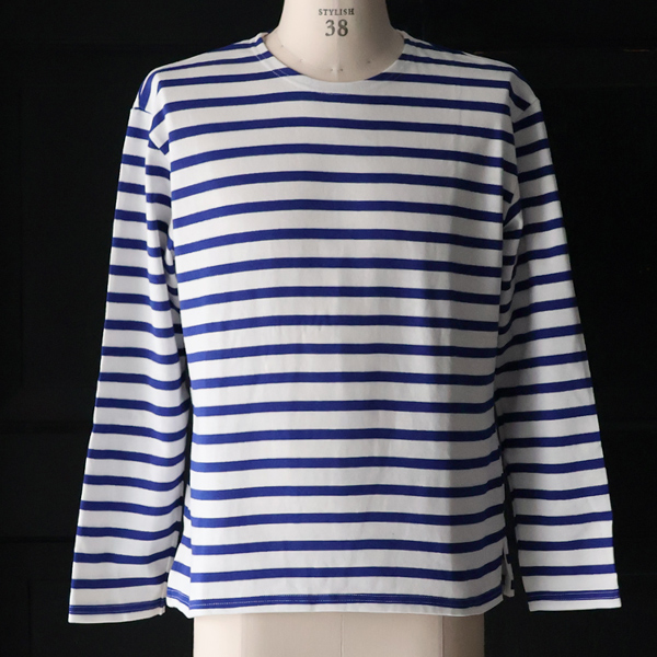画像2: 【RE PRICE / 価格改定】Basque10オンス（バスク天竺）クルーネック長袖カットソー【MADE IN JAPAN】『日本製』 / Upscape Audience (2)
