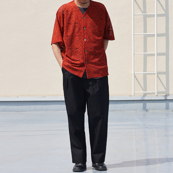 画像7: 「遠州」綿ナイロン高密度ギャバ 2タック ワイド イージーパンツ【MADE IN JAPAN】『日本製』【送料無料】/ Upscape Audience (7)