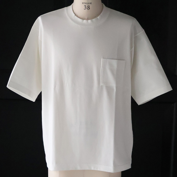 画像2: VORTEX8オンス（MVS天竺）グラスポケ付き クルーネック ハーフスリーブ テーパードTシャツ【MADE IN JAPAN】『日本製』/ Upscape Audience (2)