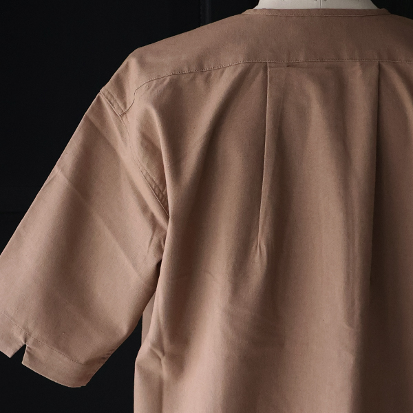 画像25: 綿麻ビンテージキャンバス スリーピング ヘンリー ハーフスリーブシャツ / Audience (25)