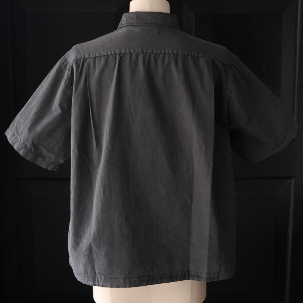 画像11: ピグメント 馬布 (ホースクロス) ドローコード バルーン オープンカラー ハーフスリーブシャツ / Audience (11)