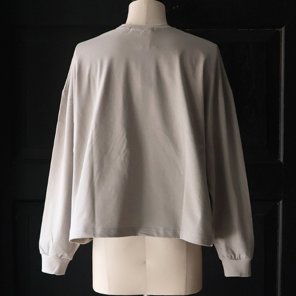 画像15: VORTEX® 8オンス (MVS天竺) グラスポケッ ト付き ボクシー クロップド 長袖 Tシャツ【MADE IN JAPAN】『日本製』/ Upscape Audience (15)