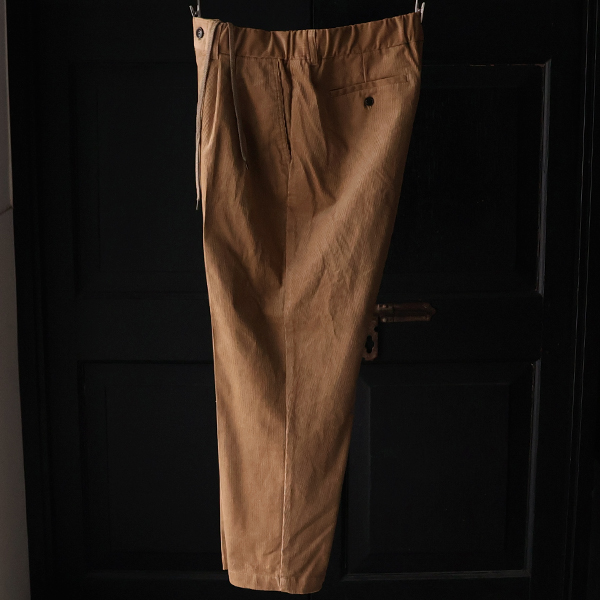 画像14: 14W (ウェル) コットンコーデュロイ 「マンチェスター」 2タック イージー ワイドパンツ【MADE IN JAPAN】『日本製』【送料無料】/ Upscape Audience (14)