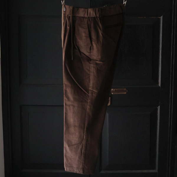 画像7: 14W (ウェル) コットンコーデュロイ 「マンチェスター」 2タック イージー ワイドパンツ【MADE IN JAPAN】『日本製』【送料無料】/ Upscape Audience (7)
