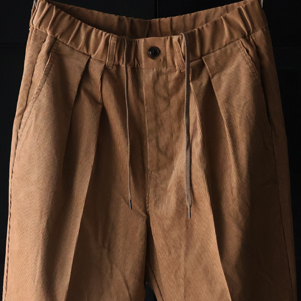画像16: 14W (ウェル) コットンコーデュロイ 「マンチェスター」 2タック イージー ワイドパンツ【MADE IN JAPAN】『日本製』【送料無料】/ Upscape Audience (16)