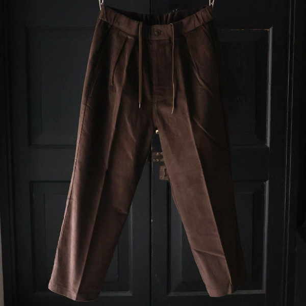 画像6: 14W (ウェル) コットンコーデュロイ 「マンチェスター」 2タック イージー ワイドパンツ【MADE IN JAPAN】『日本製』【送料無料】/ Upscape Audience (6)