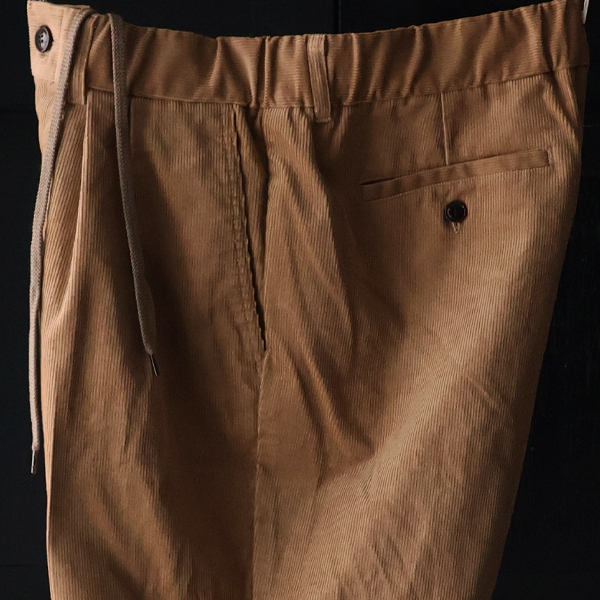 画像18: 14W (ウェル) コットンコーデュロイ 「マンチェスター」 2タック イージー ワイドパンツ【MADE IN JAPAN】『日本製』【送料無料】/ Upscape Audience (18)