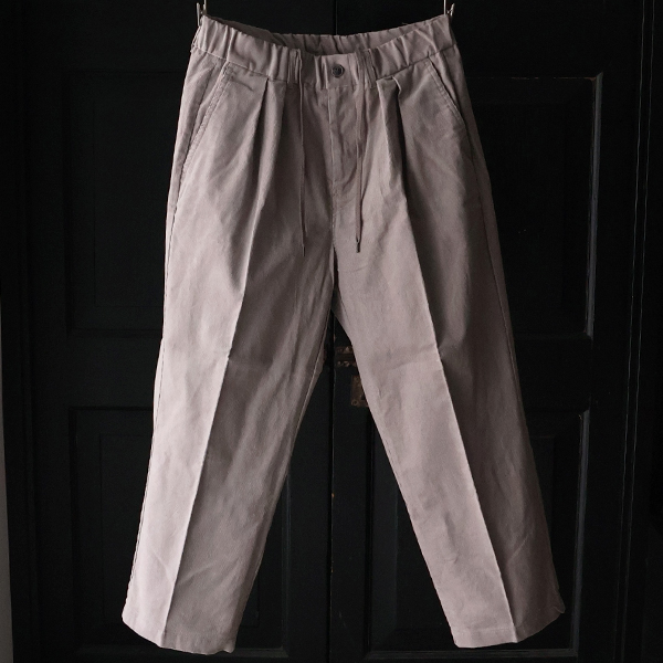 画像2: 14W (ウェル) コットンコーデュロイ 「マンチェスター」 2タック イージー ワイドパンツ【MADE IN JAPAN】『日本製』【送料無料】/ Upscape Audience (2)