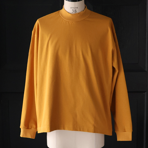 画像2: VORTEX 8オンス(MVS天竺)モックネック バルーン 長袖Tee『MADE IN JAPAN』『日本製』 / Upscape Audience (2)