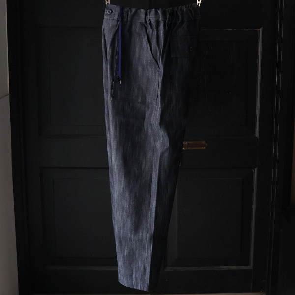 画像4: 「備後」 11オンス セルヴィッチ 赤耳デニム ベイカーワイド イージーパンツ【MADE IN JAPAN】『日本製』【送料無料】/ Upscape Audience (4)