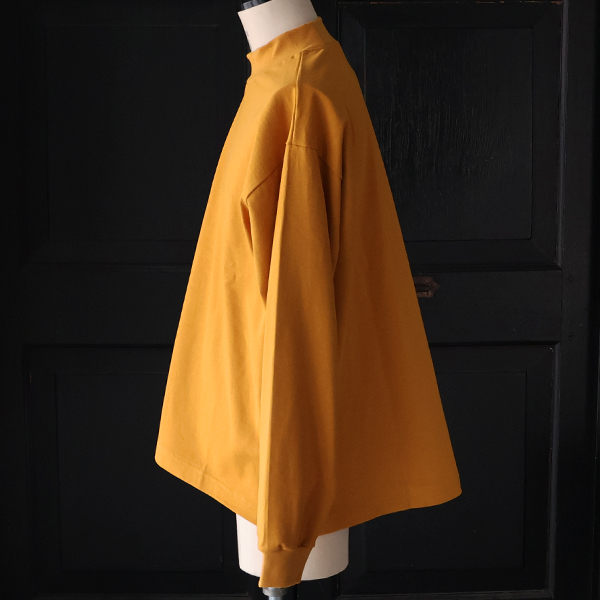 画像4: VORTEX 8オンス(MVS天竺)モックネック バルーン 長袖Tee『MADE IN JAPAN』『日本製』 / Upscape Audience (4)