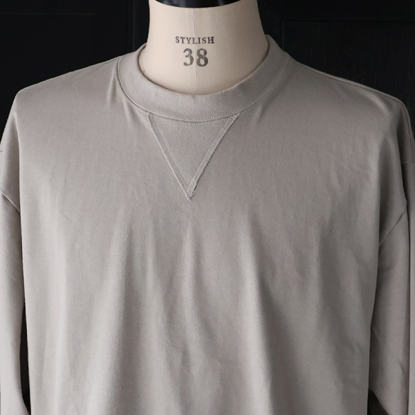 画像17: VORTEX® 8オンス (MVS天竺) スウェットライク Vガゼット バルーン 長袖 Tシャツ【MADE IN JAPAN】『日本製』/ Upscape Audience (17)