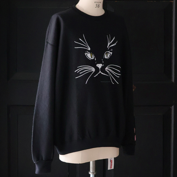 画像6: JERZEES ジャージーズ(jz25f012) / "CAT FACE" OTHER-SIDE  クルーネック スウェット (6)