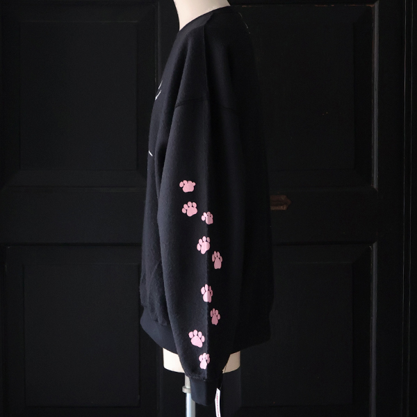 画像4: JERZEES ジャージーズ(jz25f012) / "CAT FACE" OTHER-SIDE  クルーネック スウェット (4)