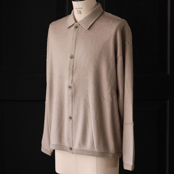 画像16: モヘアライク ウールシャギー ニットソー ポロカーディガン【MADE IN JAPAN】『日本製』 / Upscape Audience (16)