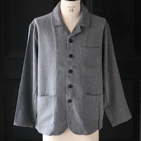 画像8: LANATEC® (ラナテック) TECH メランジヘリンボンツイード 6B ドライビング ジャケット【MADE IN JAPAN】『日本製』【送料無料】/ Upscape Audience (8)