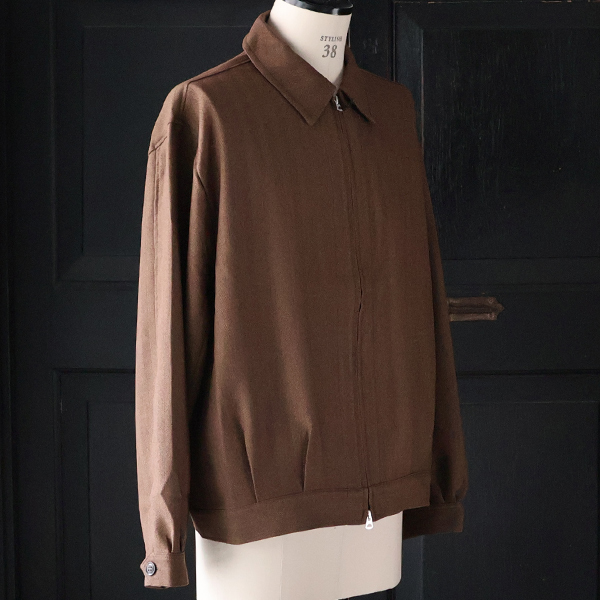 画像12: LANATEC® (ラナテック) TECH メランジヘリンボンツイード ドリズラー ジャケット【MADE IN JAPAN】『日本製』【送料無料】/ Upscape Audience (12)