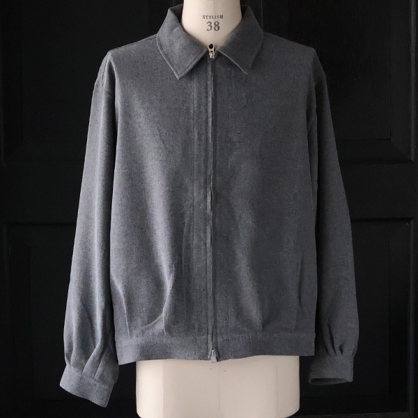 画像2: LANATEC® (ラナテック) TECH メランジヘリンボンツイード ドリズラー ジャケット【MADE IN JAPAN】『日本製』【送料無料】/ Upscape Audience (2)