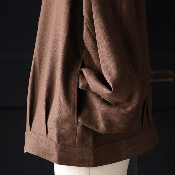 画像14: LANATEC® (ラナテック) TECH メランジヘリンボンツイード ドリズラー ジャケット【MADE IN JAPAN】『日本製』【送料無料】/ Upscape Audience (14)