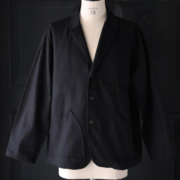 画像8: 「遠州」11オンス ヘビーカツラギ 3ボタン ロガージャケット【MADE IN JAPAN】『日本製』/ Upscape Audience (8)