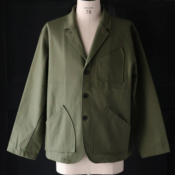 画像10: 「遠州」11オンス ヘビーカツラギ 3ボタン ロガージャケット【MADE IN JAPAN】『日本製』/ Upscape Audience (10)