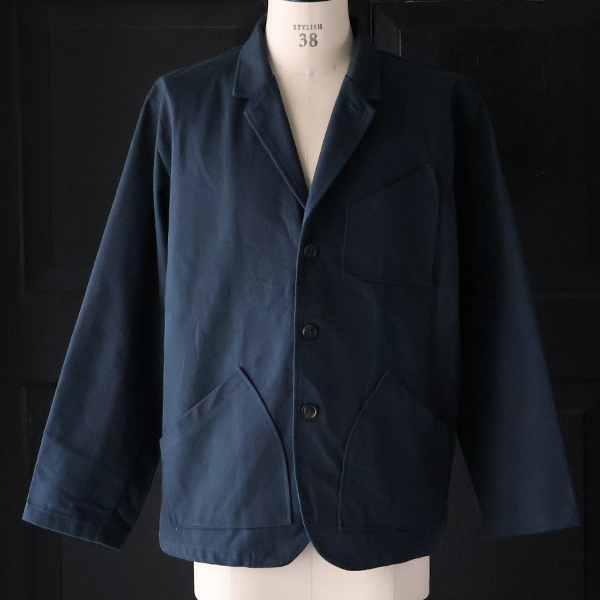 画像6: 「遠州」11オンス ヘビーカツラギ 3ボタン ロガージャケット【MADE IN JAPAN】『日本製』/ Upscape Audience (6)