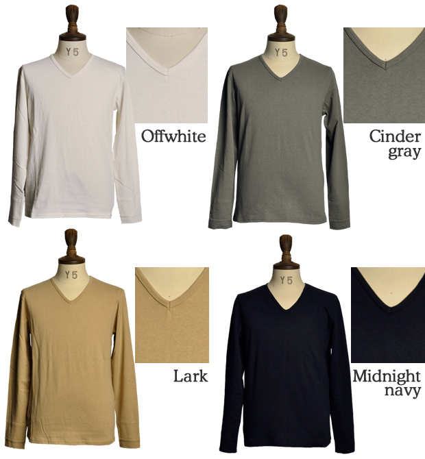 画像: ヘンプコットンVネック長袖カットソー / Audience