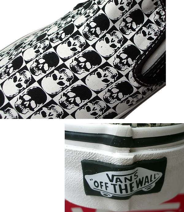 画像: USAモデル VANS クラシックスリッポン（SkullChckbrd）