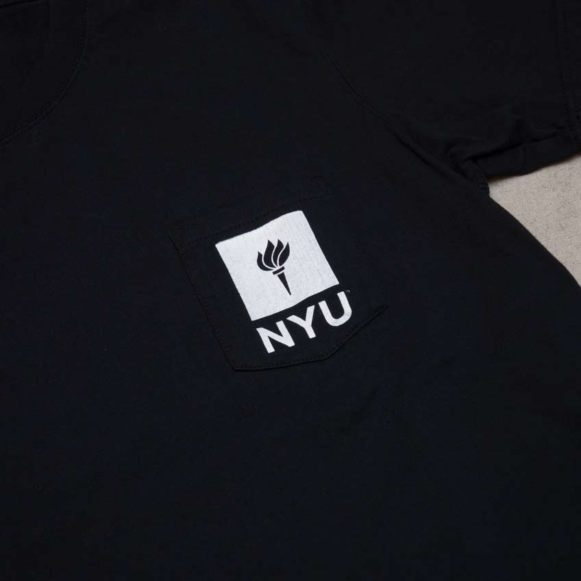 画像: 【RE PRICE / 価格改定】New York University "TORCH" 7.1oz米綿丸胴オールドプリントクルーネックポケットT / Audience