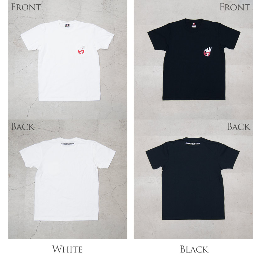 画像: Ghost Busters "Michael C. Gross Logo-II" 7.1oz米綿丸胴オールドプリントクルーネックポケットT / Audience