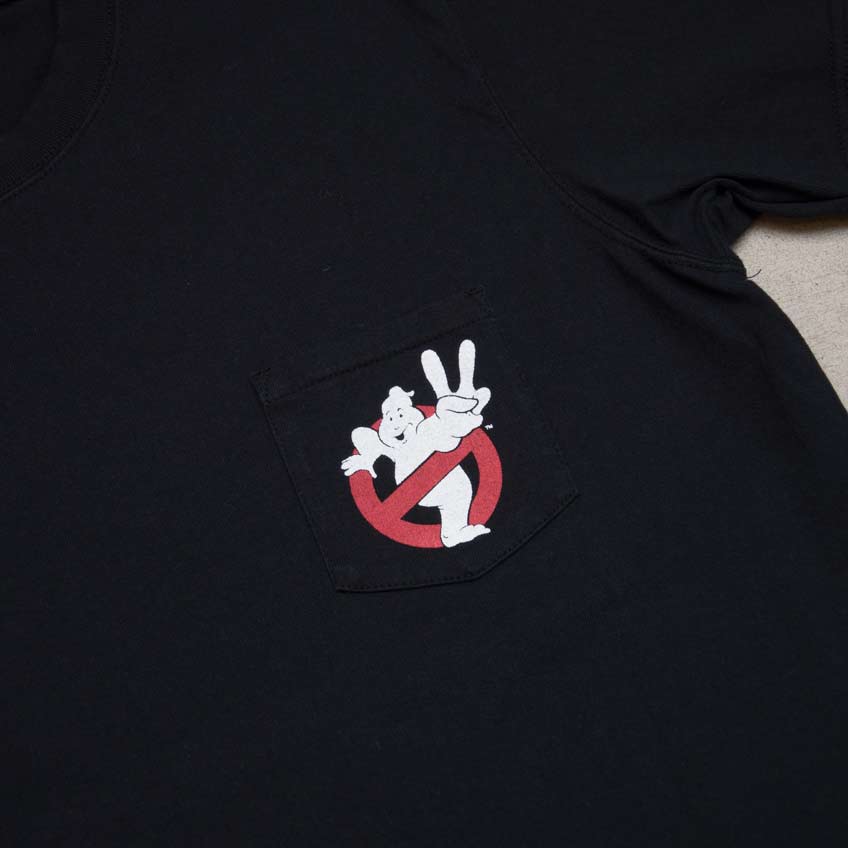 画像: Ghost Busters "Michael C. Gross Logo-II" 7.1oz米綿丸胴オールドプリントクルーネックポケットT / Audience