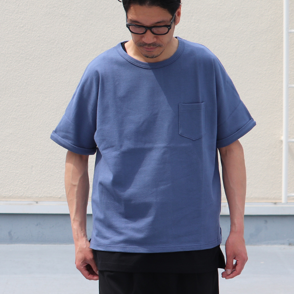 画像2: 【RE PRICE/価格改定】Basque 10オンス ( バスク天竺 )無地＆ボーダービッグポケT【MADE IN JAPAN】『日本製』/ Upscape Audience (2)