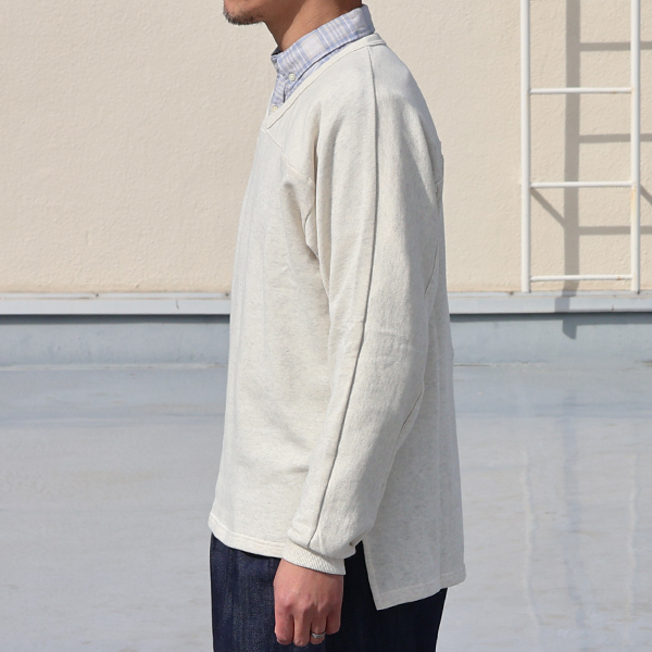 画像4: スウェット Vネック フットボール L/S 【MADE IN JAPAN】『日本製』/ Upscape Audience (4)