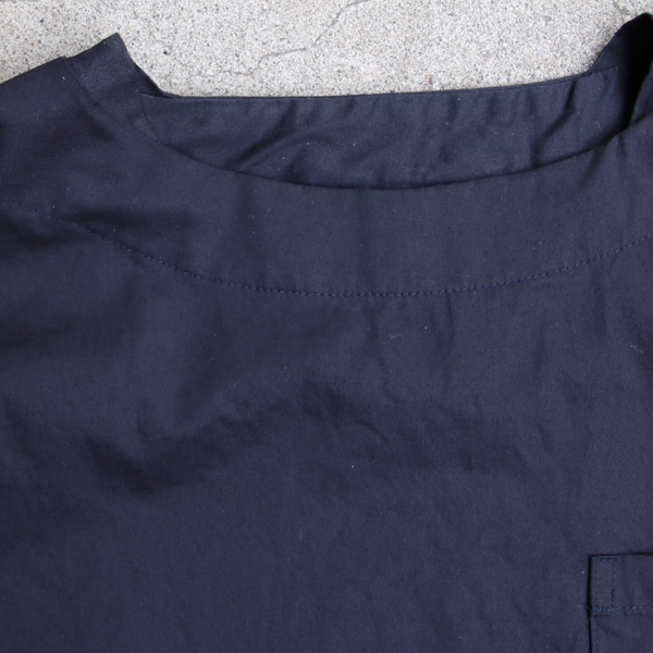 画像: 【RE PRICE / 価格改定】コットンギャバジンボートネックP/O ポケット付L/SシャツTEE【MADE IN JAPAN】『日本製』/ Upscape Audience
