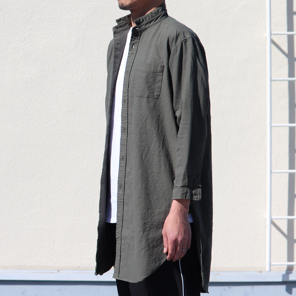 画像10: ソフトリネンコットンキャンバスローマシャツコート【MADE IN JAPAN】『日本製』/ Upscape Audience (10)