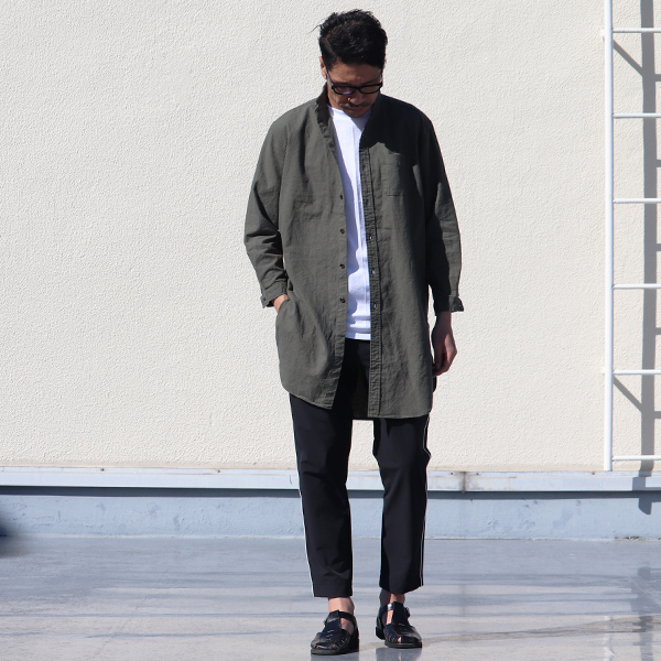 画像6: ソフトリネンコットンキャンバスローマシャツコート【MADE IN JAPAN】『日本製』/ Upscape Audience (6)