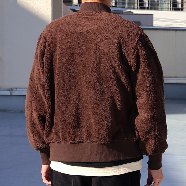 画像5: 【RE PRICE / 価格改定】ソフトタッチ ボアフリース MA-1 ブルゾン【MADE IN JAPAN】『日本製』/ Upscape Audience (5)