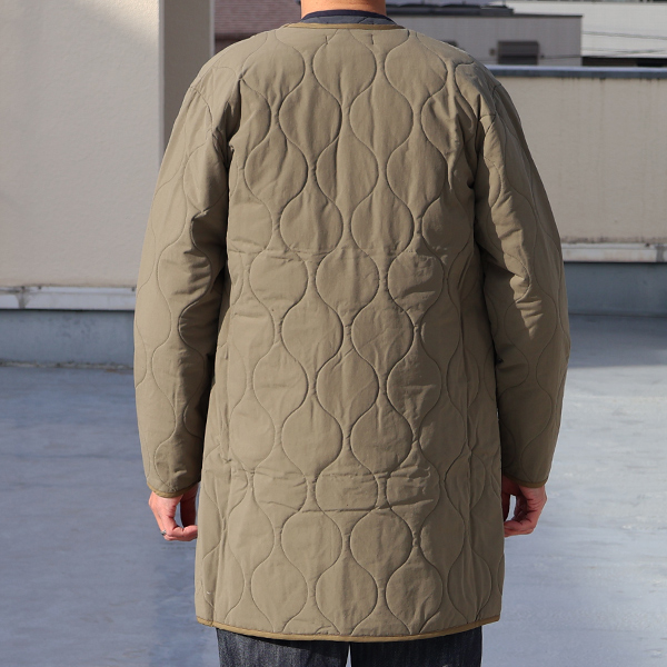画像5: 【RE PRICE / 価格改定】Teflon（テフロン）耐水撥水コットンタッチナイロン ウェーブキルト US ARMY コート【MADE IN JAPAN】『日本製』/ Upscape Audience (5)