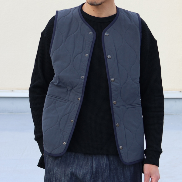 画像3: 【RE PRICE / 価格改定】Teflon（テフロン）ウェーブキルト スナップベスト【MADE IN JAPAN】『日本製』 / Upscape Audience (3)