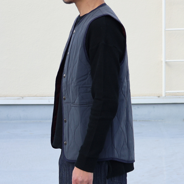 画像4: 【RE PRICE / 価格改定】Teflon（テフロン）ウェーブキルト スナップベスト【MADE IN JAPAN】『日本製』 / Upscape Audience (4)