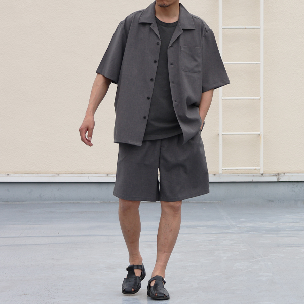 画像5: Naturemier™ (ナチュレミア) TECH リネンライクトロワッシャー 2タック イージーショーツ【MADE IN JAPAN】『日本製』 / Upscape Audience (5)