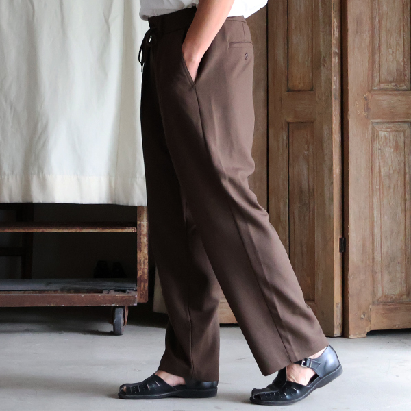 画像16: Naturemier TM (ナチュレミア) TECH リネンライク トロワッシャー 2タック ワイド イージーパンツ【MADE IN JAPAN】『日本製』/ Upscape Audience (16)
