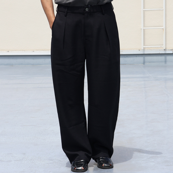 画像2: NaturemierTM (ナチュレミア) TECH ドビークロスライク 1タック バルーン イージーパンツ【MADE IN JAPAN】『日本製』【送料無料】/ Upscape Audience (2)