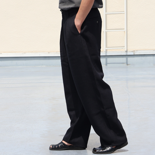 画像5: NaturemierTM (ナチュレミア) TECH ドビークロスライク 1タック バルーン イージーパンツ【MADE IN JAPAN】『日本製』【送料無料】/ Upscape Audience (5)