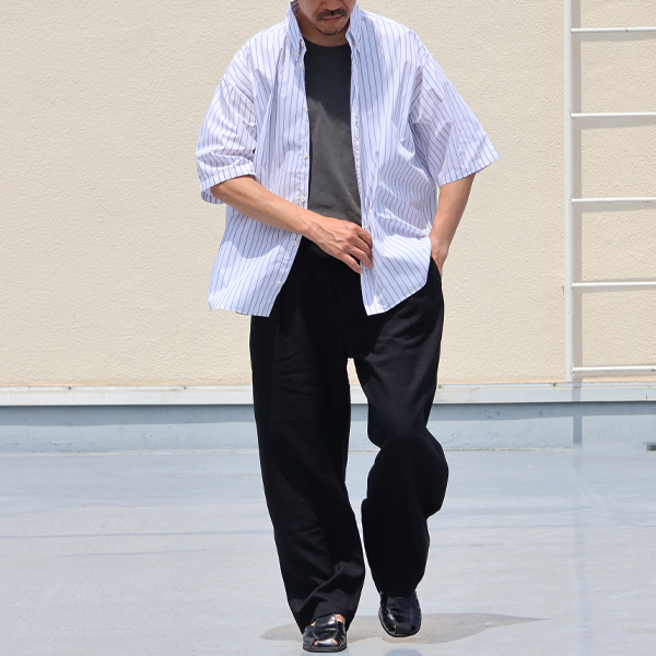 画像9: NaturemierTM (ナチュレミア) TECH ドビークロスライク 1タック バルーン イージーパンツ【MADE IN JAPAN】『日本製』【送料無料】/ Upscape Audience (9)