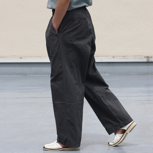画像7: ピグメント 馬布 (ホースクロス) 2タック ワイド イージーパンツ /Audience (7)
